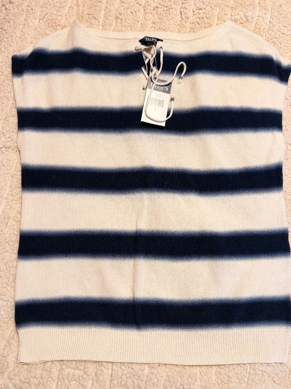 Chaps knit blouse NWT